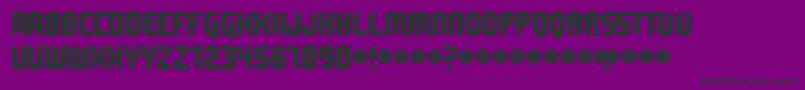 NeuronalRust Font – Black Fonts on Purple Background