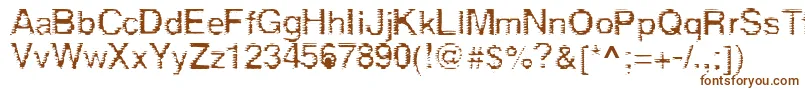 Шрифт Derez – коричневые шрифты