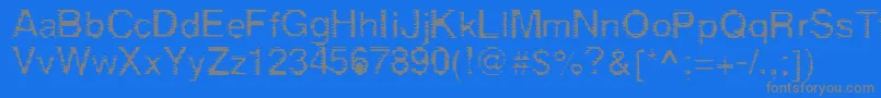 Шрифт Derez – серые шрифты на синем фоне