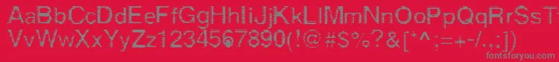 Шрифт Derez – серые шрифты на красном фоне