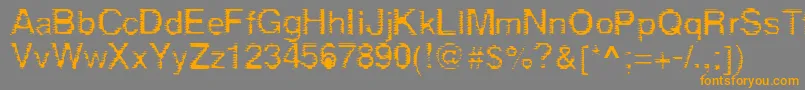 Шрифт Derez – оранжевые шрифты на сером фоне