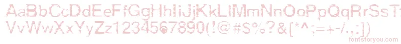 Шрифт Derez – розовые шрифты на белом фоне