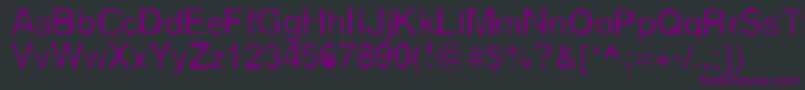 Derez Font – Purple Fonts on Black Background