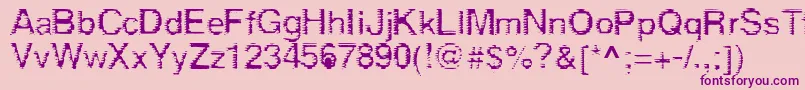 Шрифт Derez – фиолетовые шрифты на розовом фоне