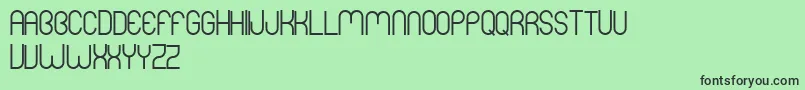MersBold Font – Black Fonts on Green Background