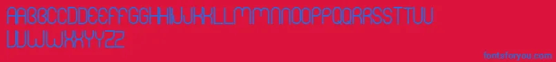 MersBold Font – Blue Fonts on Red Background