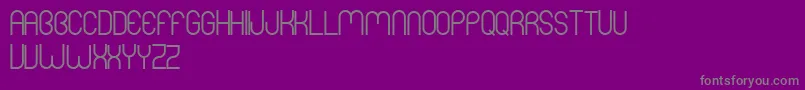 MersBold Font – Gray Fonts on Purple Background