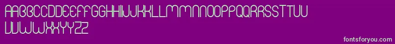Fonte MersBold – fontes verdes em um fundo violeta