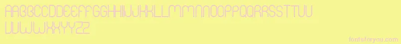 MersBold Font – Pink Fonts on Yellow Background