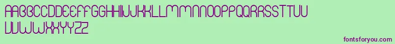MersBold Font – Purple Fonts on Green Background