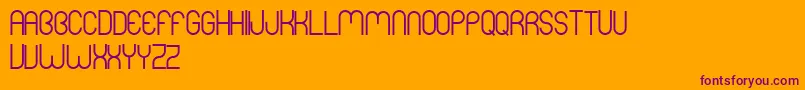 MersBold Font – Purple Fonts on Orange Background