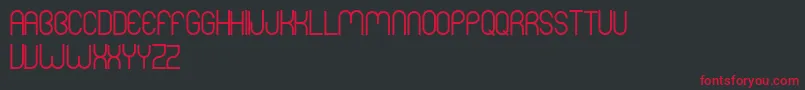 MersBold Font – Red Fonts on Black Background