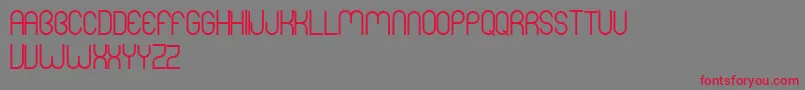 MersBold Font – Red Fonts on Gray Background