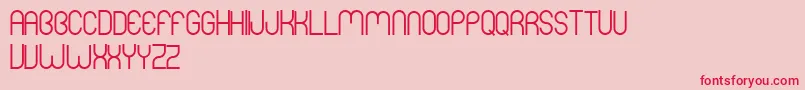 MersBold Font – Red Fonts on Pink Background