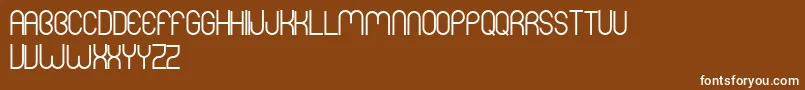 MersBold Font – White Fonts on Brown Background