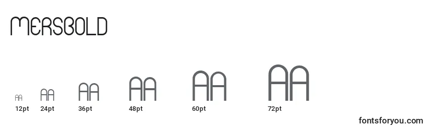 MersBold Font Sizes