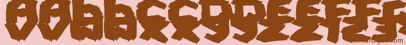 FatBrush Font – Brown Fonts on Pink Background