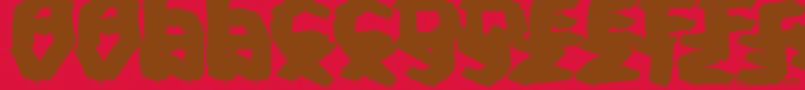 FatBrush Font – Brown Fonts on Red Background