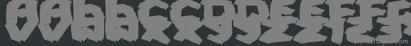 FatBrush Font – Gray Fonts on Black Background