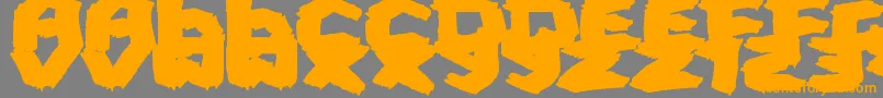 FatBrush Font – Orange Fonts on Gray Background