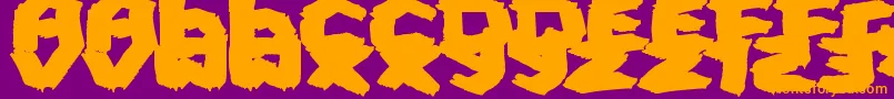 FatBrush Font – Orange Fonts on Purple Background