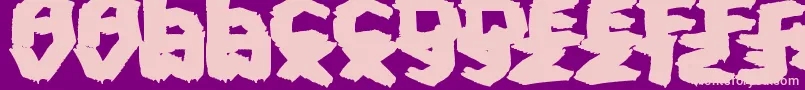 FatBrush Font – Pink Fonts on Purple Background