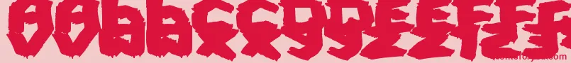 FatBrush Font – Red Fonts on Pink Background