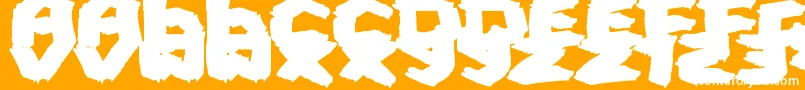 FatBrush Font – White Fonts on Orange Background
