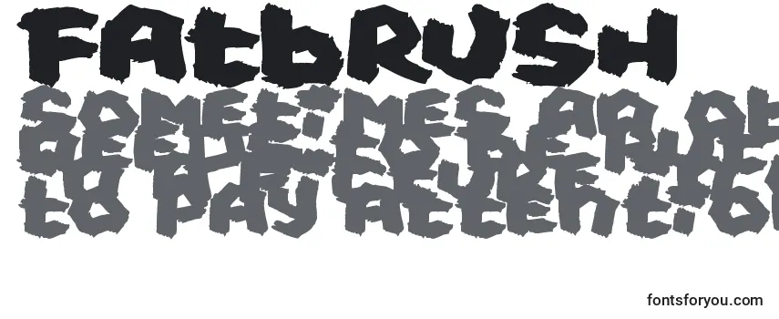 FatBrush Font