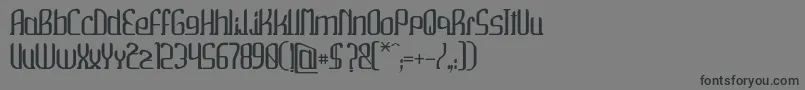 Wako Font – Black Fonts on Gray Background