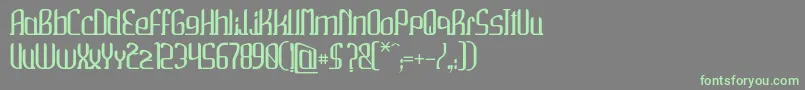 Wako Font – Green Fonts on Gray Background
