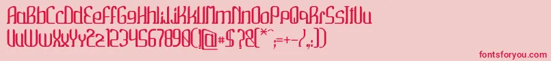 Wako Font – Red Fonts on Pink Background