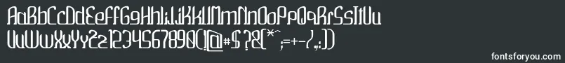 Wako Font – White Fonts on Black Background