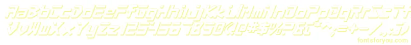 ProcyonShadowItalic Font – Yellow Fonts