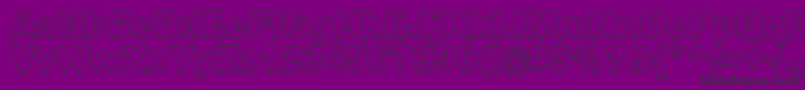 Bloosg Font – Black Fonts on Purple Background