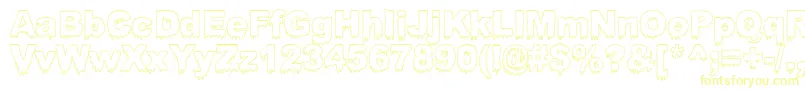 Шрифт Bloosg – жёлтые шрифты