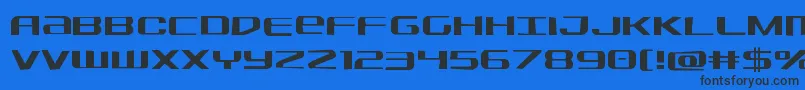 Sdfjag Font – Black Fonts on Blue Background