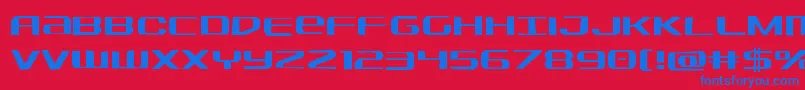 Sdfjag Font – Blue Fonts on Red Background