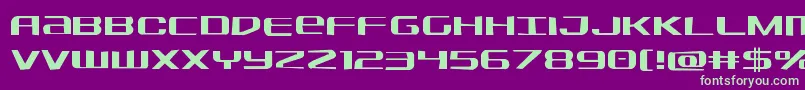 Sdfjag Font – Green Fonts on Purple Background