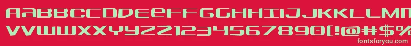 Sdfjag Font – Green Fonts on Red Background