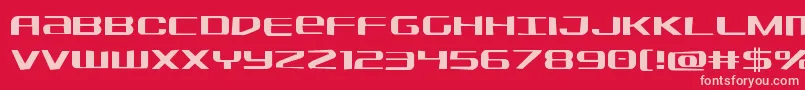 Sdfjag Font – Pink Fonts on Red Background