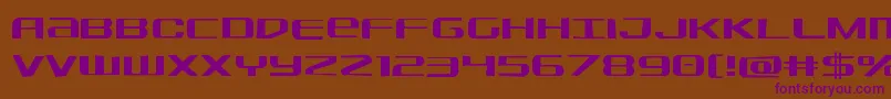 Sdfjag Font – Purple Fonts on Brown Background