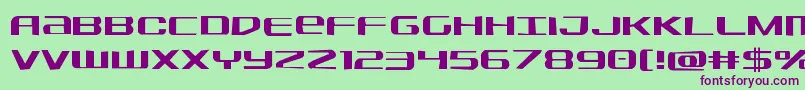 Sdfjag Font – Purple Fonts on Green Background