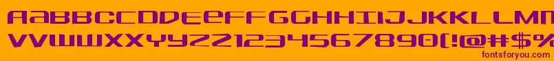 Sdfjag Font – Purple Fonts on Orange Background