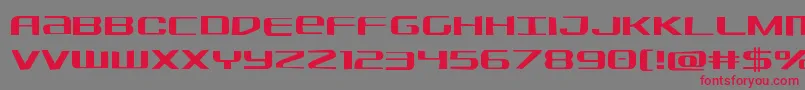 Sdfjag-fontti – punaiset fontit harmaalla taustalla
