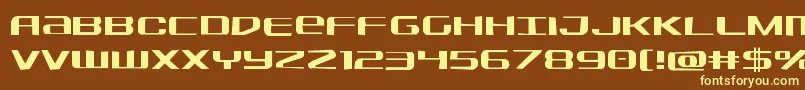 Sdfjag Font – Yellow Fonts on Brown Background