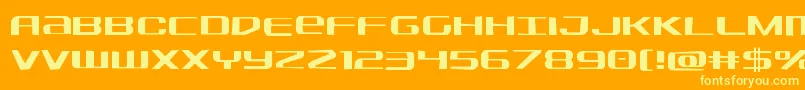 fuente Sdfjag – Fuentes Amarillas Sobre Fondo Naranja