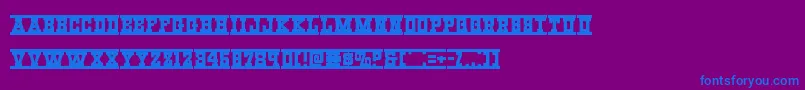 Więcej informacji o czcionce Westernraiexpand Czcionka Westernraiexpand – niebieskie czcionki na fioletowym tle
