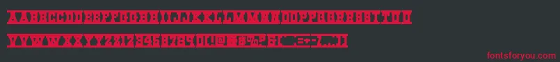 Westernraiexpand Font – Red Fonts on Black Background