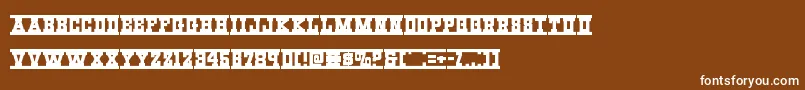 En savoir plus sur la police Westernraiexpand Police Westernraiexpand – polices blanches sur fond brun